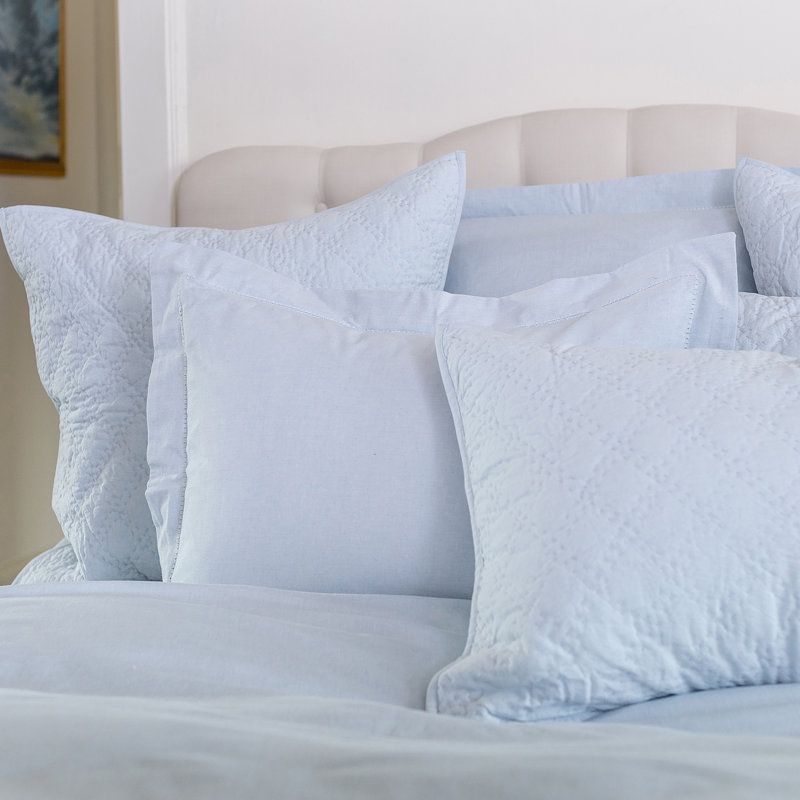 Gilmore 100% Cotton Sham, Euro, Fog