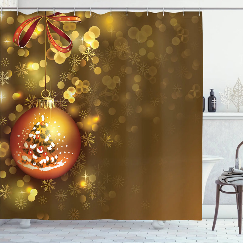 Shower Curtain Set + Hooks, 70" H x 69" W