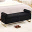 Banc de rangement en molleton Teddy avec pieds dorés-992980297