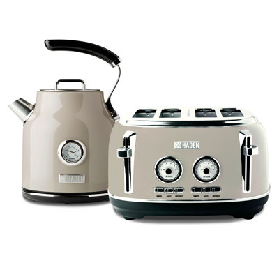 HADEN Dorset Bundle with 4-Slice Toaster and Electric Kettle