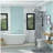 24"x16" White Ceramic Rectangular Vessel Bathroom Sink
