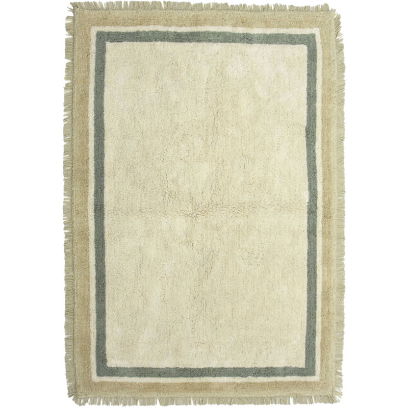 Aegeus Rectangle Cotton Hand Woven Area Rug, Rectangle 200 x 290cm