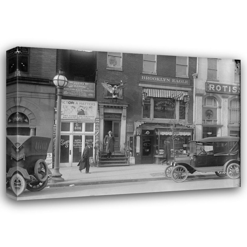 New York, Brooklyn Street - 1916, H 17 po x l 24 po
