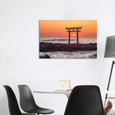 Sunrise At The Isosaki Shrine 1 Piece Wrapped Canvas Wall Art