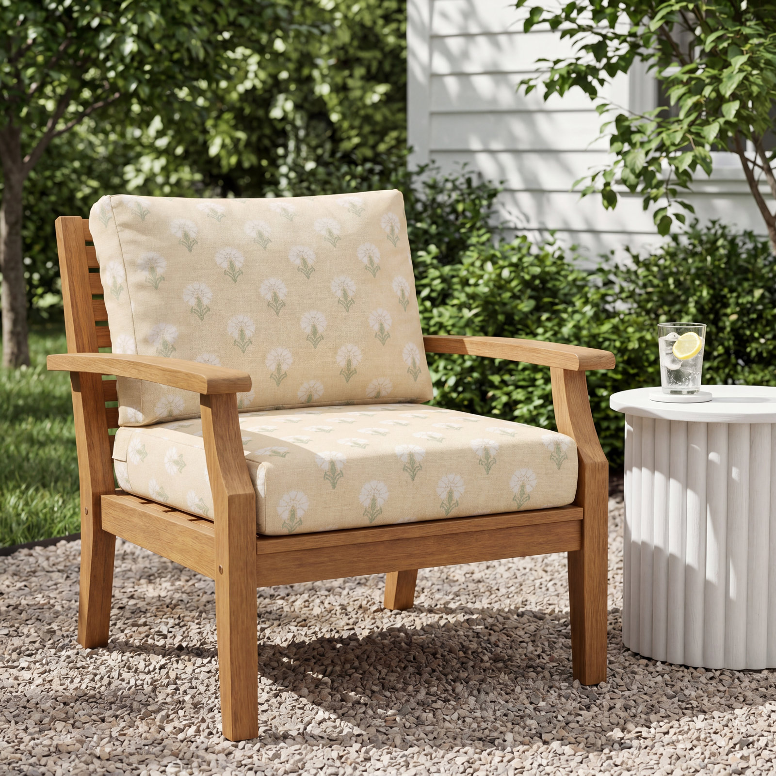 Amala 29" Sunbrella® Seat and Back Cushion, Sunbrella Mira Sunshine