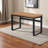 Pandora Brown Finish Height Adjustable Computer Desk with Metal Leg, 29.31" H X 47" W X 23.49" D