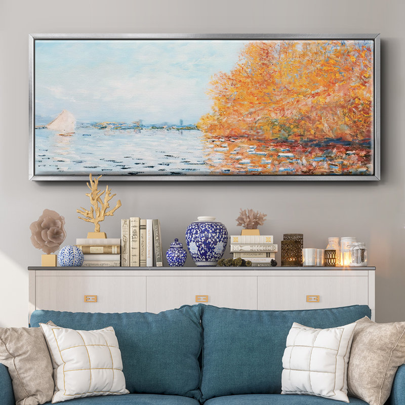 "La seine à Argentuil", toile encadrée, H 8 po x l 20 po