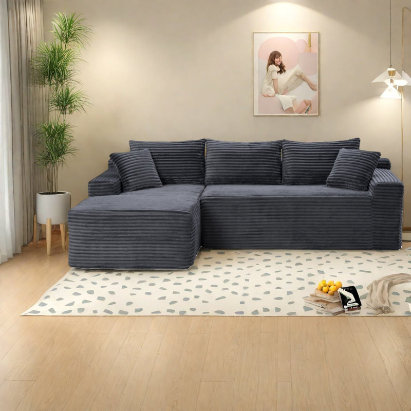 Canapé modulaire en L 106,3 po Compress