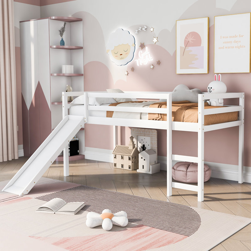 Lit mezzanine avec glissade Andiron