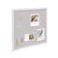36 "x 24" Tableau d'affichage en tissu de lin blanc avec cadre - Grand tableau de liège mural pour la décoration de bureau personnel