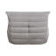Chaise d'appoint Revena, microfibre plissée, courbée-114018762