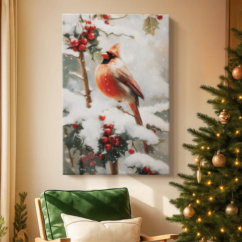 Golden Carols Serenade - toile tendue avec châssis de qualité supérieure, H 48 po x l 32 po