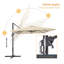 Parasol Deazia 120 avec contrepoids inclus-1886389056