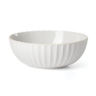 French Perle Scallop Serving Bowl