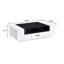 Table basse, blanc et noir