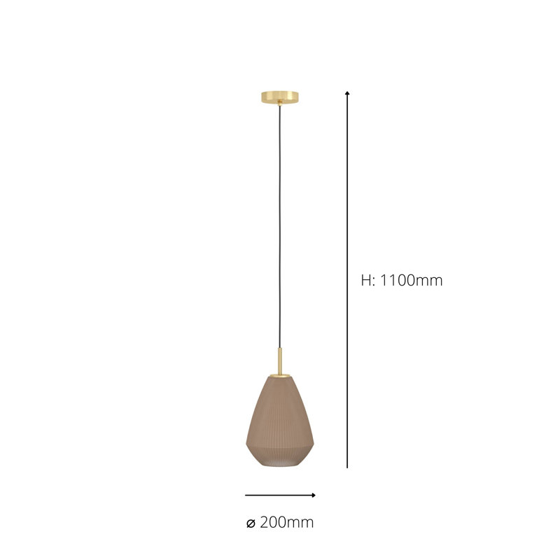 Gracehill 1 - Light Satin Teardrop Pendant