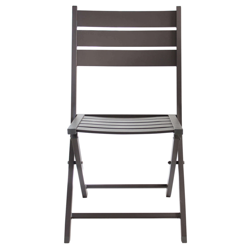 Morethampstead Aluminium Patio Folding Chair Folding Chair, Taupe