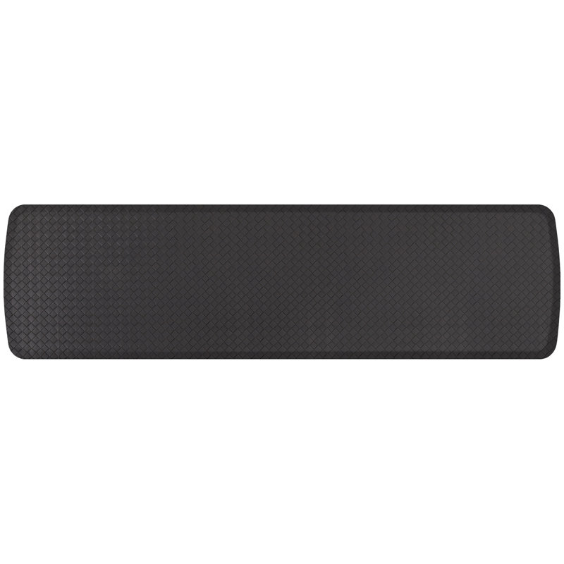Tapis de cuisine Basketweave Elite Premier Comfort, 1 pi 8 po x 6 pi, Noir
