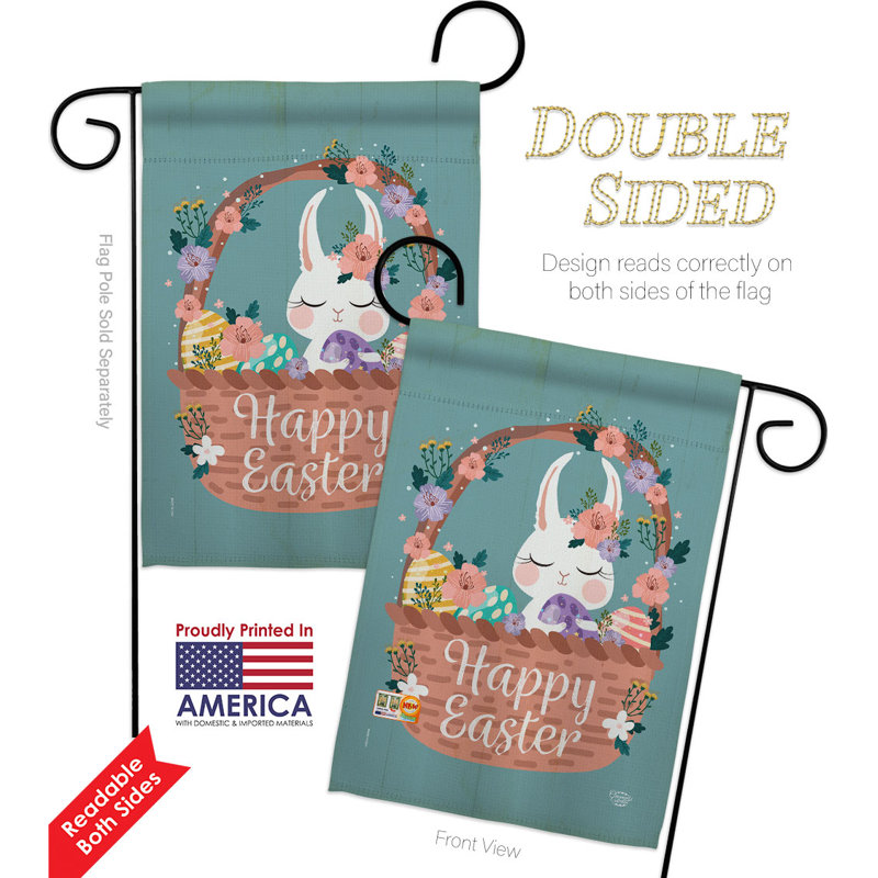 Drapeau de jardin en polyester 18,5 x 13 po Alyissa