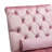  Curved Tufted Chaise Lounge, Soft Pink Velvet Ergonomic Seating for Indoor Bedroom Living Room-1141309177