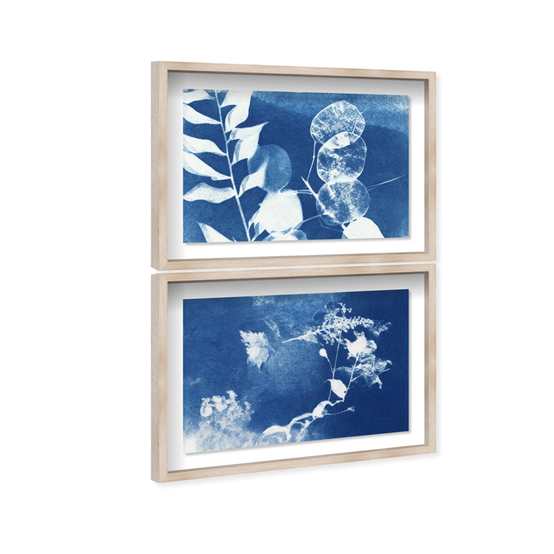 Faded Poetry Set Set by Oliver Gal, 46.5"H x 31.5"W, Natural Oak Shadowbox