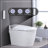 Smart Toilet Bidet Combo With Self-Cleaning Nozzle, Heated Seat, Night Light, Knob Control, Power Outage Flushing, Soft Close, Auto Flush, With Remote Control