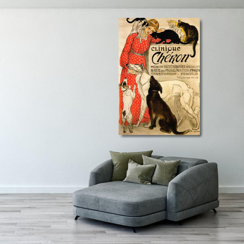 Clinique Cheron, 40" H x 28" W