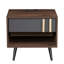 Table de chevet Jasibe en brun