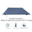 Dakota Fields 300cm W x 250cm D Polyester Cover Retractable Patio Awning