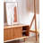 39.37" Brown Rectangular Solid Wood Shoe Storage