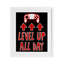 «Level Up All Day Gamer», reproduction encadrée sous verre, conception de Marcus Prime-2139809673-2139809675