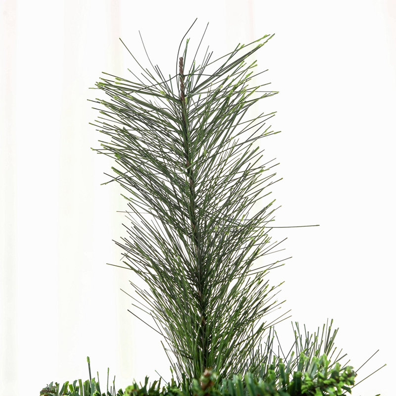 Arbre de Noël 9 pi avec 998 branches, ouverture automatique, base en acier, aiguilles de pin