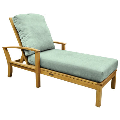 St. Lucia Outdoor Teak Chaise Lounge