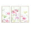 «Shabby Flower IV - Shabby Elegance», ensemble de 3 toiles d'art encadrées-1621690247-1621690266