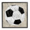 ba-907 - Ballon de soccer rustique encadré par Kim Allen, reproduction de photo sur toile