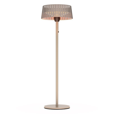 Patio Heater Aluminum and Glass Electric Standing Patio Heater Patio Heater
