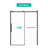 S-RM6076TB 56-60"W X 76"H Sliding Shower Door, Frameless Glass Shower Door With Hardware, Towel Bar And Handle-110270949