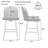 Kanasha 26.9" Swivel Counter Height Bar Stools-734411365-734594570