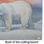 Polar Bear Glass Cutting Board Large