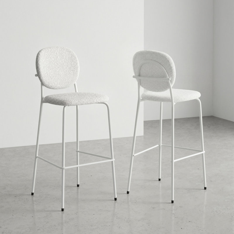 Boucle Bar & Counter Stool, Black, Counter Stool (23” Seat Height)