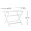 Table pliante en bois 43,5 po - et pour l'extérieur