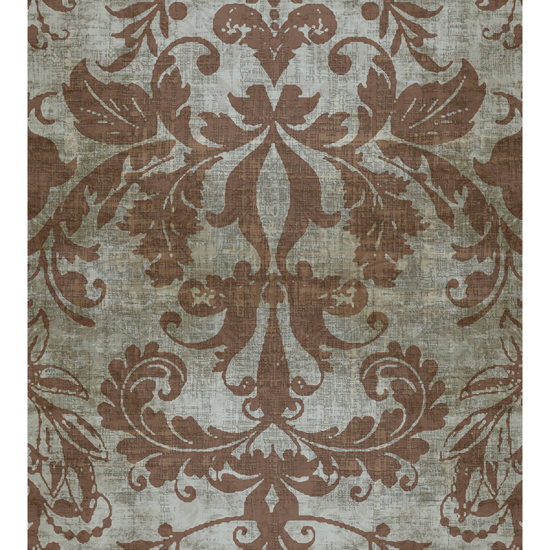 Palace Damask Metallic Wallpaper Roll, Silver