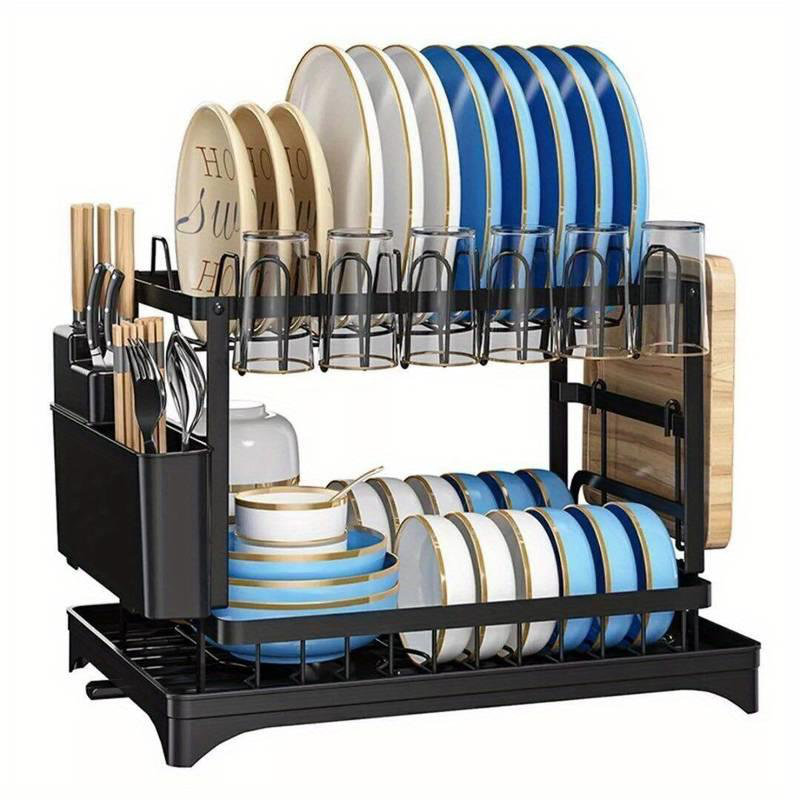 Stainless Steel Two Tier Dish Rack