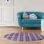 Tapis à carreaux mauve-53650417