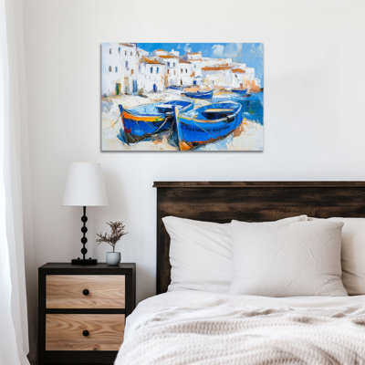  Art mural plage, océan côtier, toile plage, œuvre d'art côtier pour le salon, chambre à coucher, grande scène de plage océanique, prêt à accrocher pour la décoration intérieure 24 po x 36 po