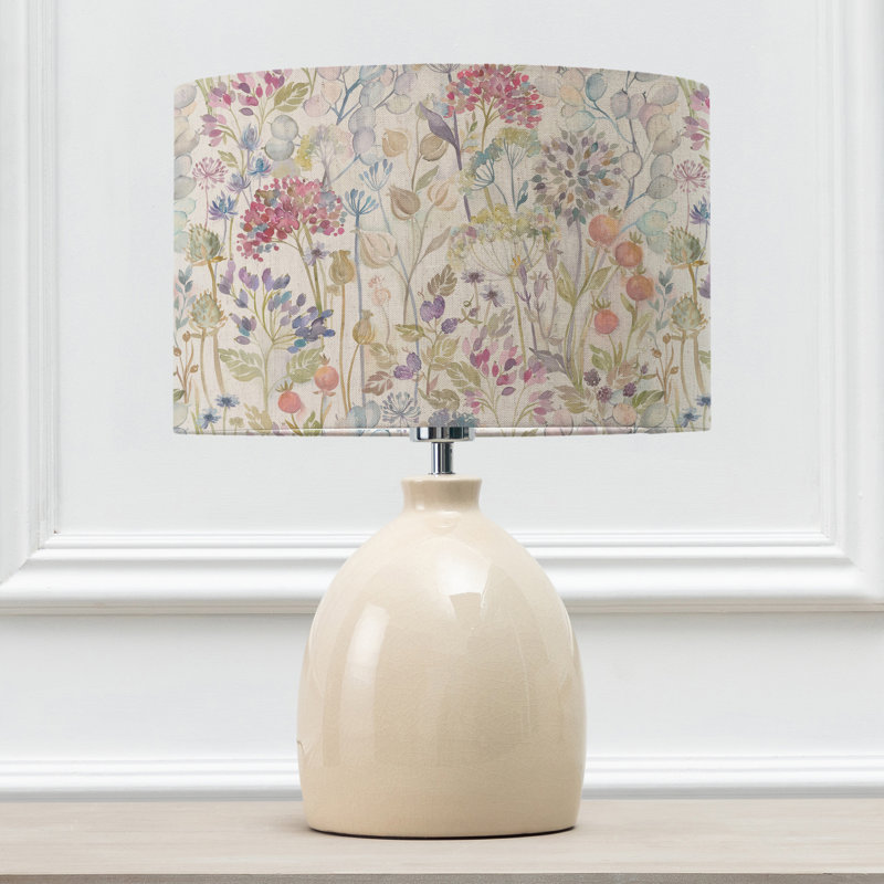 Leura Cream Table Lamp & Hedgerow Eva Shade