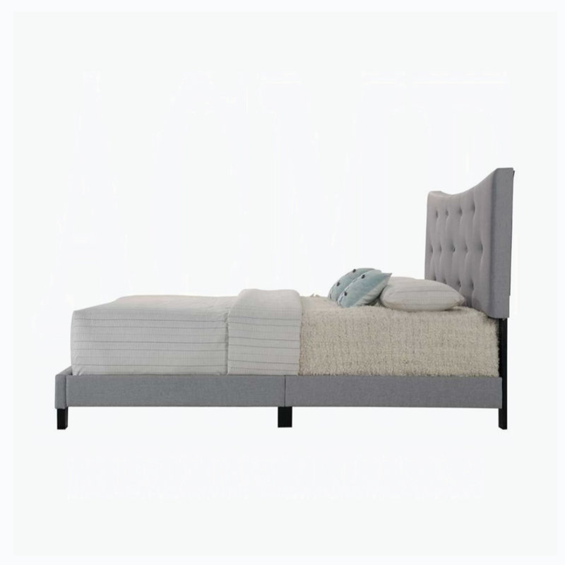  Samos Gray Fabric Queen Bed