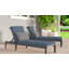 Coussin de chaise longue d'extérieur Meridian - Résistant aux intempéries, réversible, confort moelleux-1044823557-1063992281