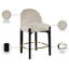 Tabouret de comptoir rembourré en tissu Maud-121555375