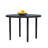 Metal Outdoor Table, Round Table for 6 with Umbrella Hole, Patio Table with Modern Minimalist Design-590712527-590712524